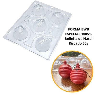Forma Silicone Bolinha de Natal: Chocolate Perfeito!
