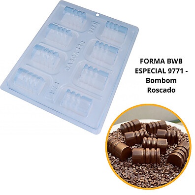 Forma Silicone Bombom Roscado 30g – BWB 9771