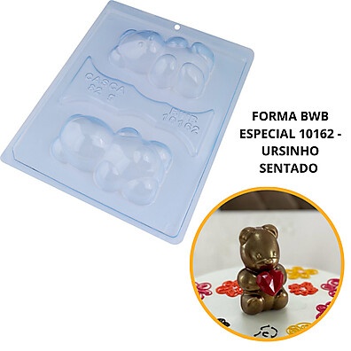 Forma Silicone Ursinho BWB: Chocolates Perfeitos!