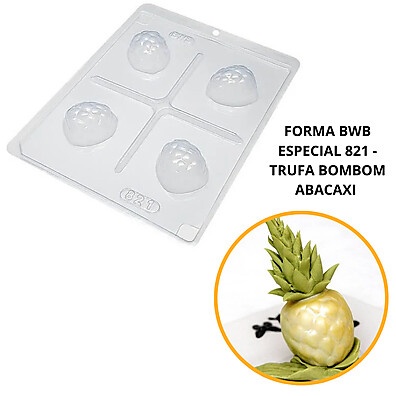 Forma Trufa Abacaxi: Chocolate Perfeito!
