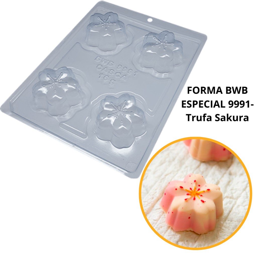 Forma Trufa Sakura 70g: Crie Trufas Perfeitas!