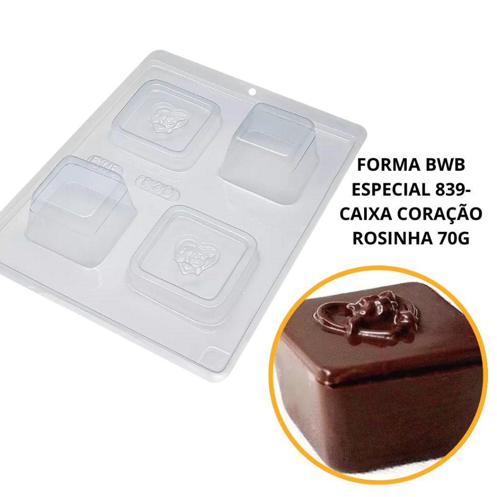 Formas de Chocolate BWB Coração: Crie Delícias!
