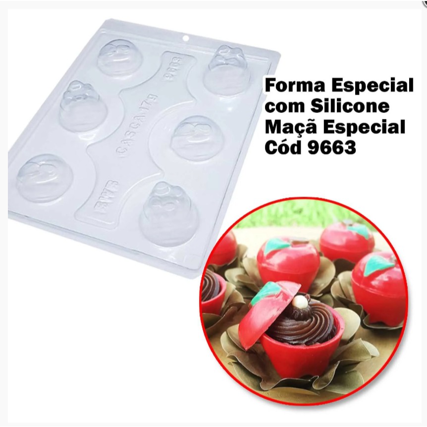 Formas de Silicone Maçã Especial 32g - Código 9663