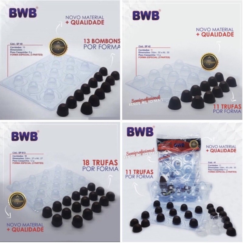 Formas de Silicone Trufas BWB: Alto Rendimento!