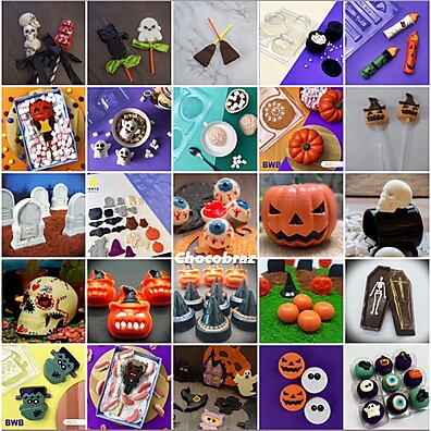 Formas Halloween BWB: 30 Modelos para Doces Assustadores!