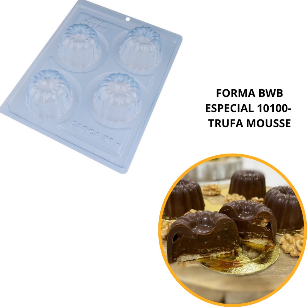 Formas Trufa Mousse BWB: Crie Trufas Perfeitas!