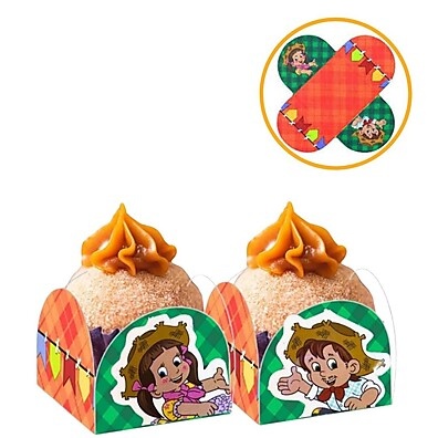 Forminhas Festa Junina: 200 Unidades 4 Pétalas