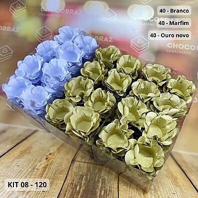 Forminhas para Doces Finos: Kit 120 Paleta