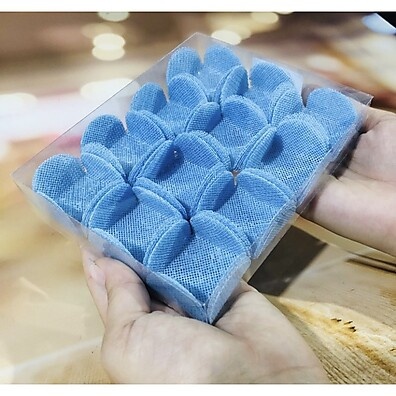 Forminhas Para Doces Finos Tela Escócia Azul Bebê – Elegância em 50 a 250 Unidades