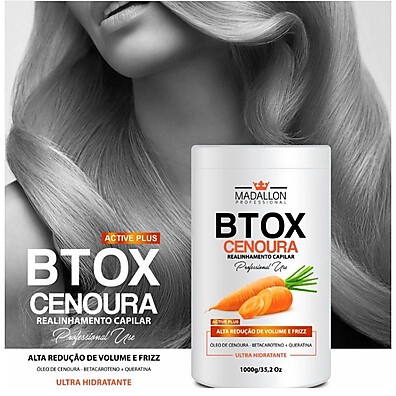 Btox Orgânico Cenoura: Liso Natural sem Formol