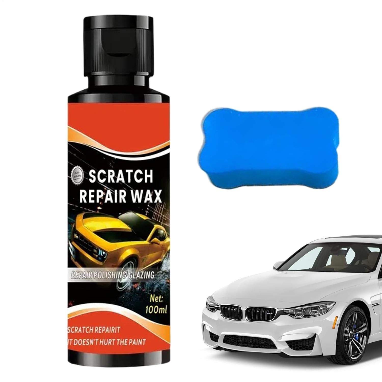 Creme Removedor de Arranhões para Carro - Pasta de Polimento Automotivo com Fórmula Avançada