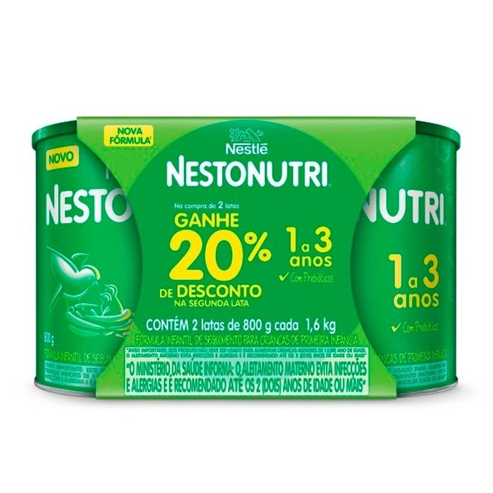 Fórmula Infantil Nestonutri 1 a 3 anos: Nutrição Completa com 20% Desconto