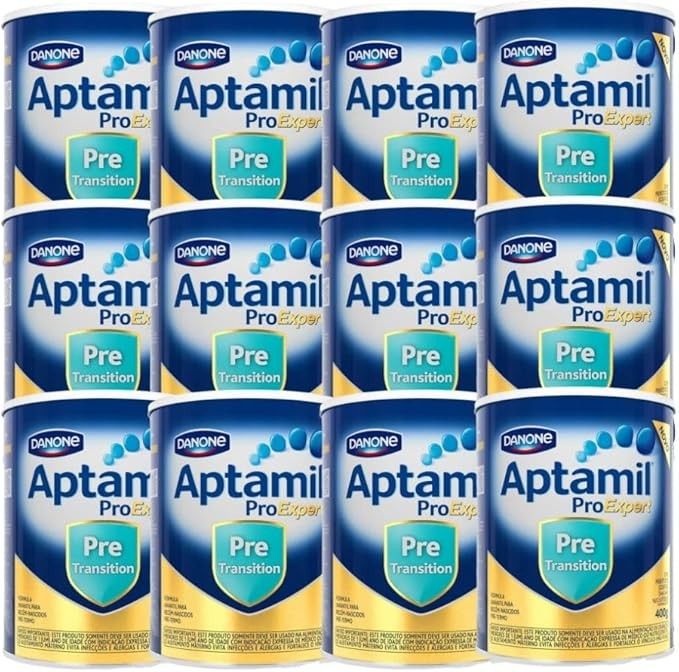 Fórmula Infantil Aptamil Pre Transition 400g - Kit 12 latas