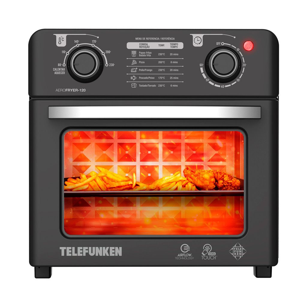 Forno Air Fryer Telefunken 12L: Saúde e Sabor!