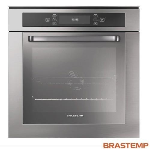 Forno Elétrico Brastemp 67L Inox: Ar Forçado e Touch