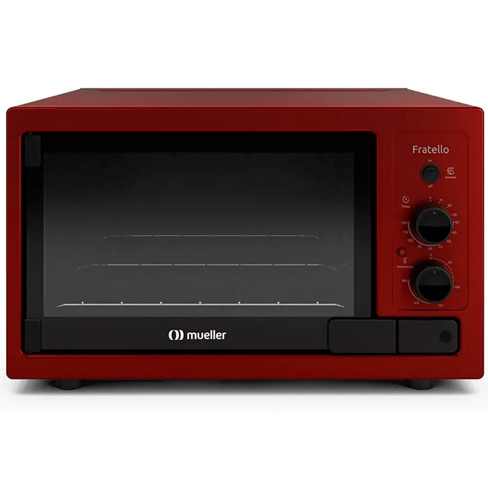 Forno Elétrico Mueller Fratello: Vermelho e 44L