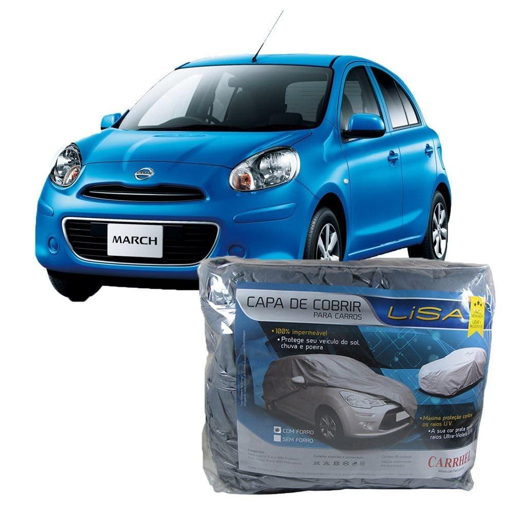 Capa Protetora Premium Nissan March: Impermeável e Forrada para Máxima Proteção (P295)
