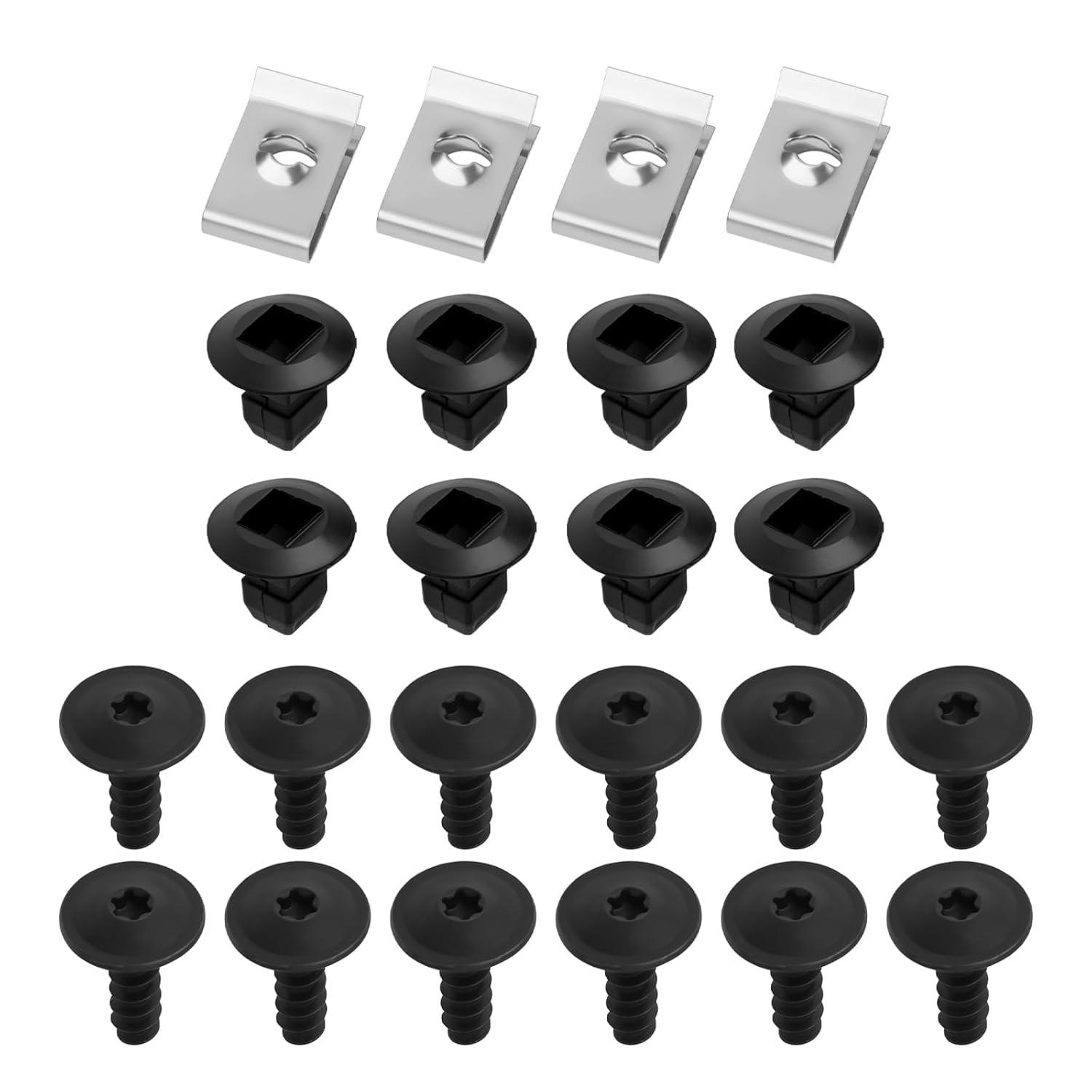 Kit 24 Clipes e Parafusos para Forro de Arco de Roda - Compatível com Bora, Golf IV, Passat B6 e Skoda Octavia