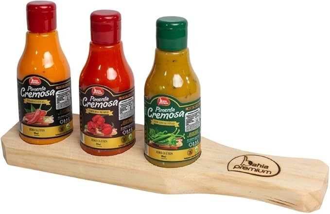 Molho Pimenta Carolina Reaper Extra Forte 80ml Bahia Premium Kit Régua