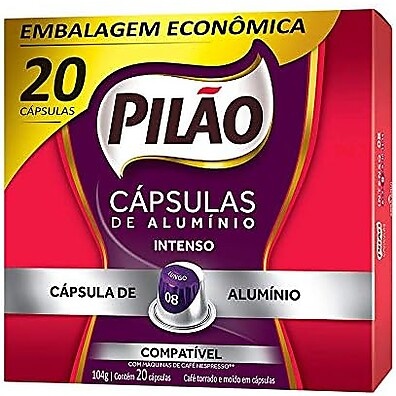 Café Pilão Intenso Cápsulas: Sabor Forte (20 un)