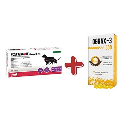 Fortekor + Ograx-3: Saúde Renal e Articular para Pets