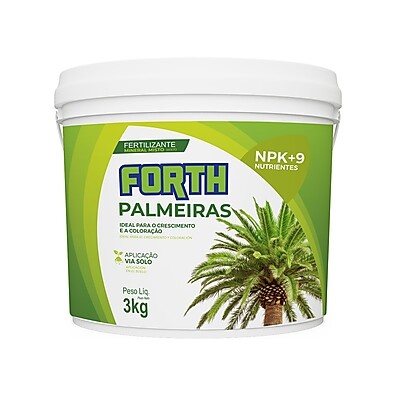 Forth Palmeiras: Adubo 3kg para Crescimento e Cor Vibrante