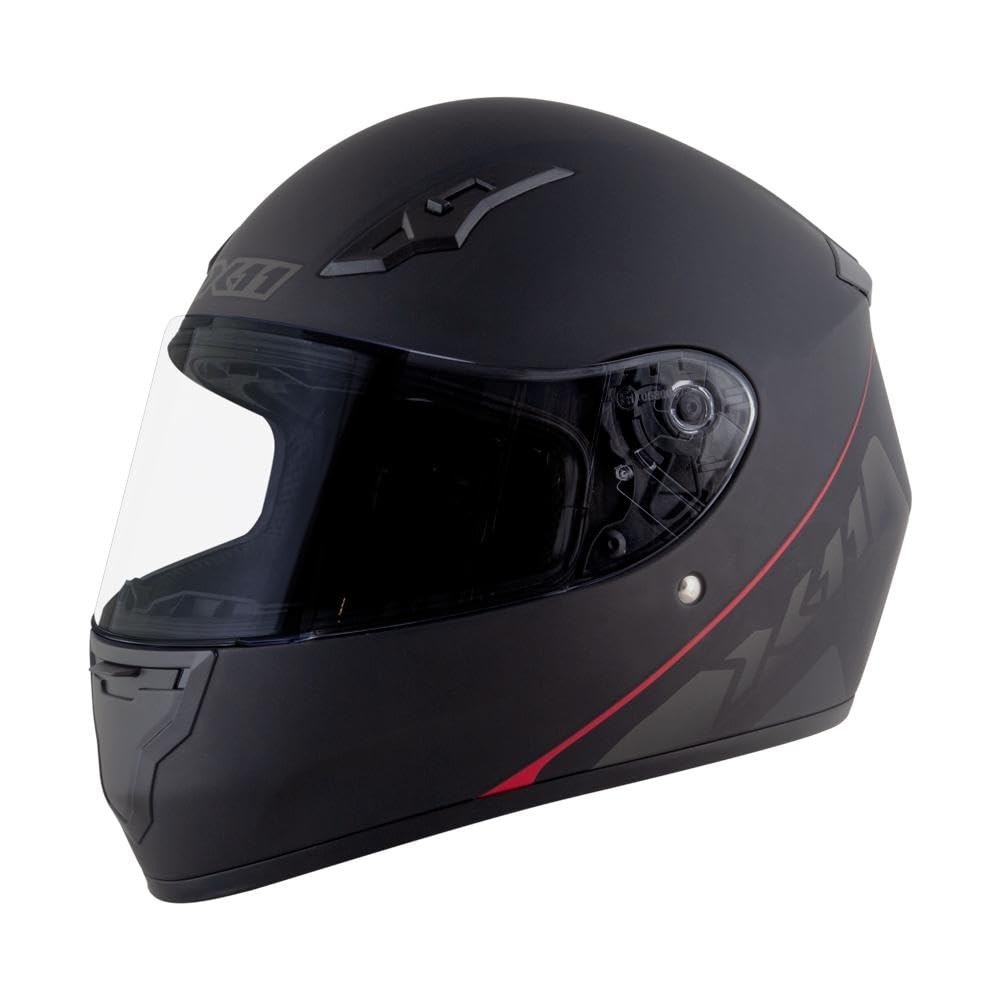 Capacete X11 Trust Solides Integral Fechado - Segurança e Estilo para Sua Moto (Preto Fosco)