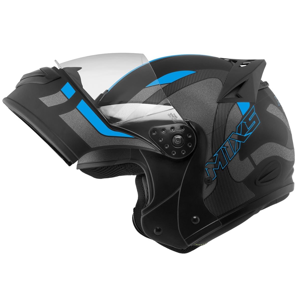 Capacete Mixs Gladiator Delta Fosco Articulado Robocop - Segurança e Estilo para Motociclistas