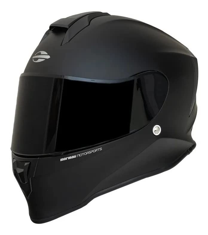 Capacete Mormaii M1 Original Preto Fosco - Segurança e Estilo para Sua Moto (Tamanho 60)