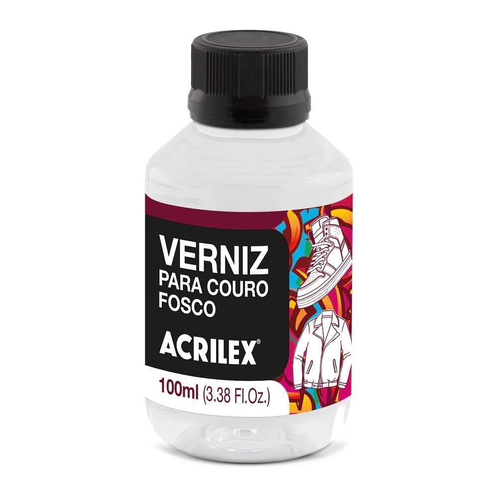 Verniz para Couro Fosco 100ml Acrilex - 13010