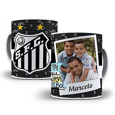 Caneca Pai Futebol: Presente Personalizado com Foto