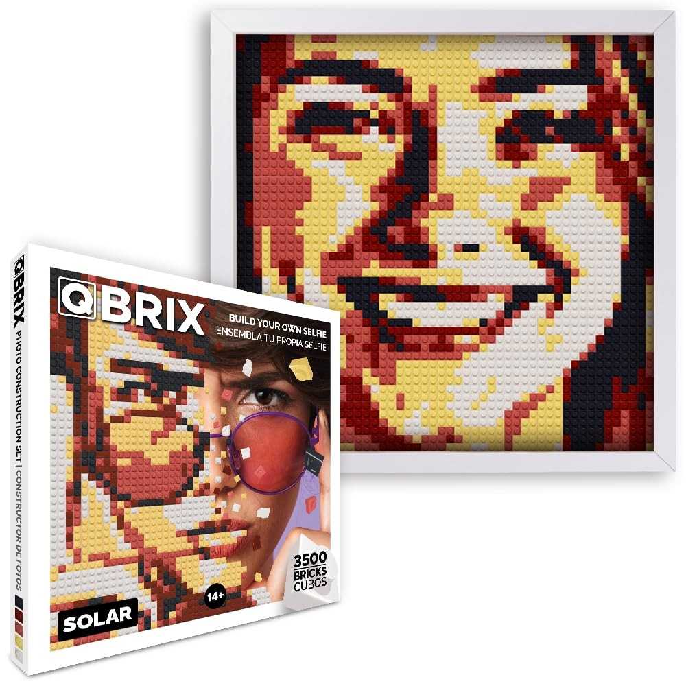 Mozabrick Qbrix - Conjunto de Construção Fotográfica Solar com 3500 Tijolos | Pixel Art Personalizado