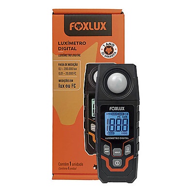 Foxlux: Medidor de Iluminação Profissional