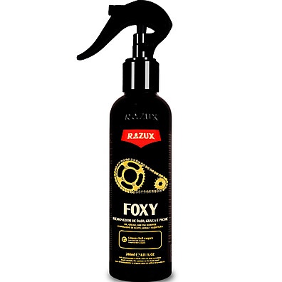 Foxy Razux 240ml: Limpeza Potente para Motor e Corrente