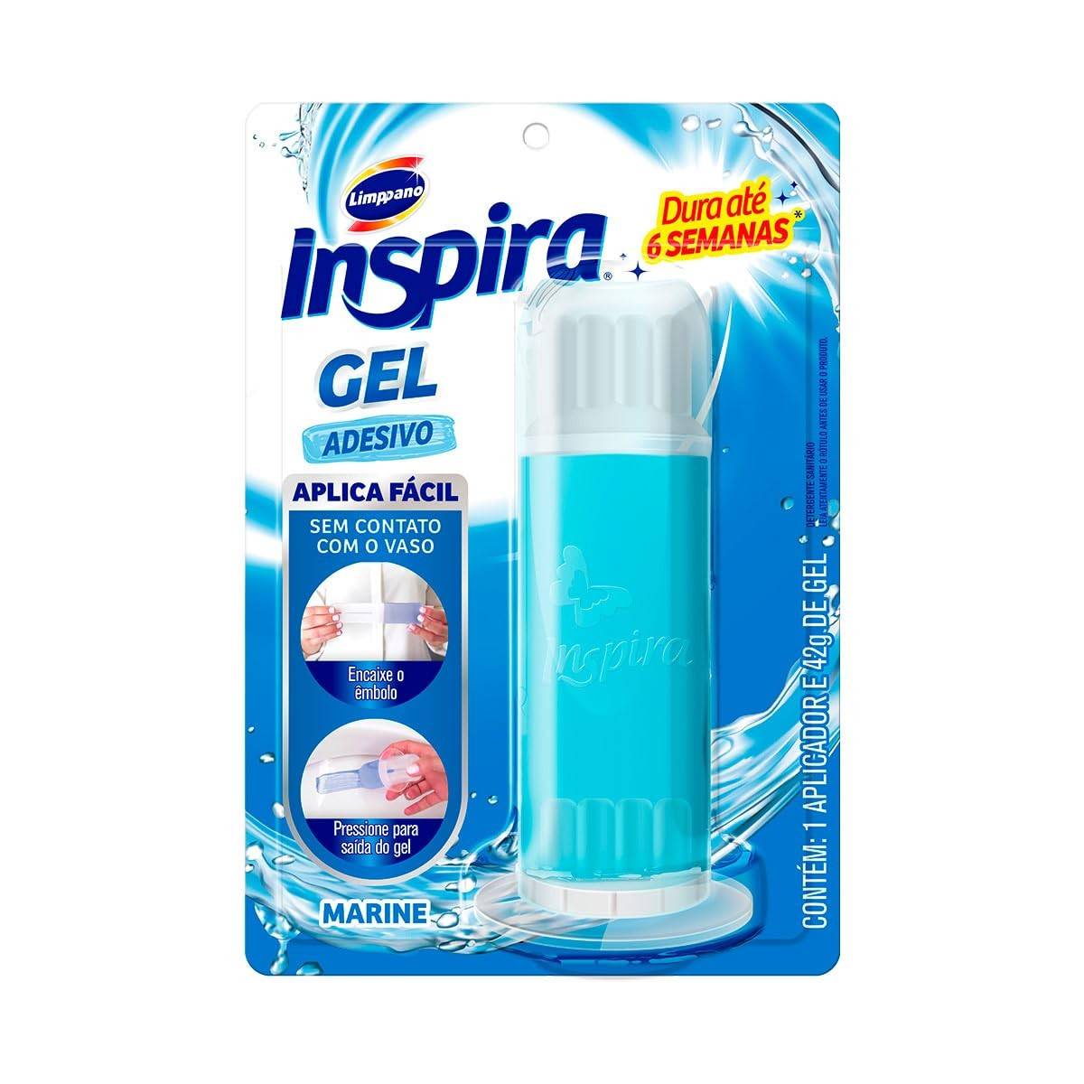 Desodorizador Sanitário Limppano - Gel Adesivo Marine | Limpeza e Fragrância Duradoura