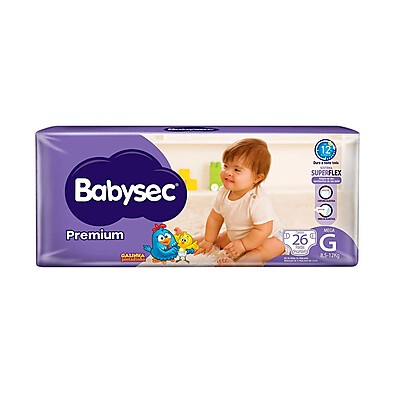 Fralda Babysec G Mega: Até 12h de Proteção!