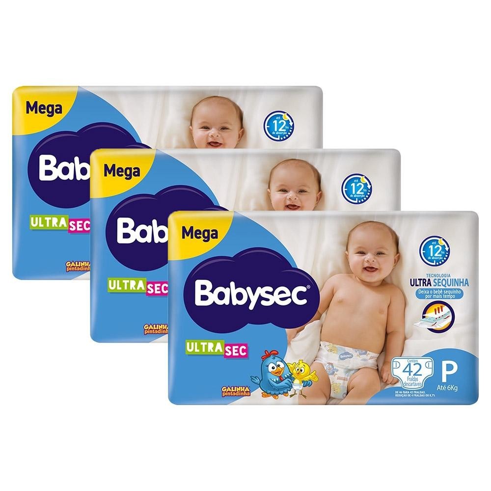Fralda Babysec Galinha Pintadinha: Proteção Mega P!