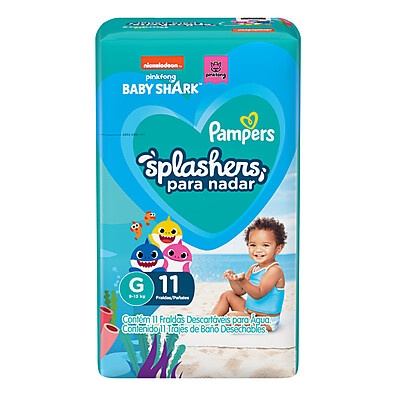 Fralda de Piscina Pampers Baby Shark: Diversão Sem Vazamentos!