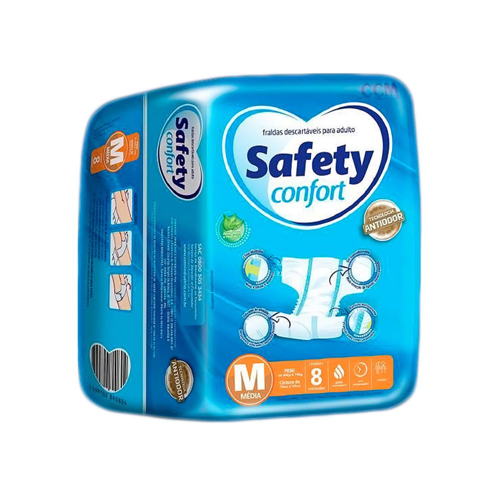 Fralda Geriátrica Safety Confort M: Conforto e Proteção