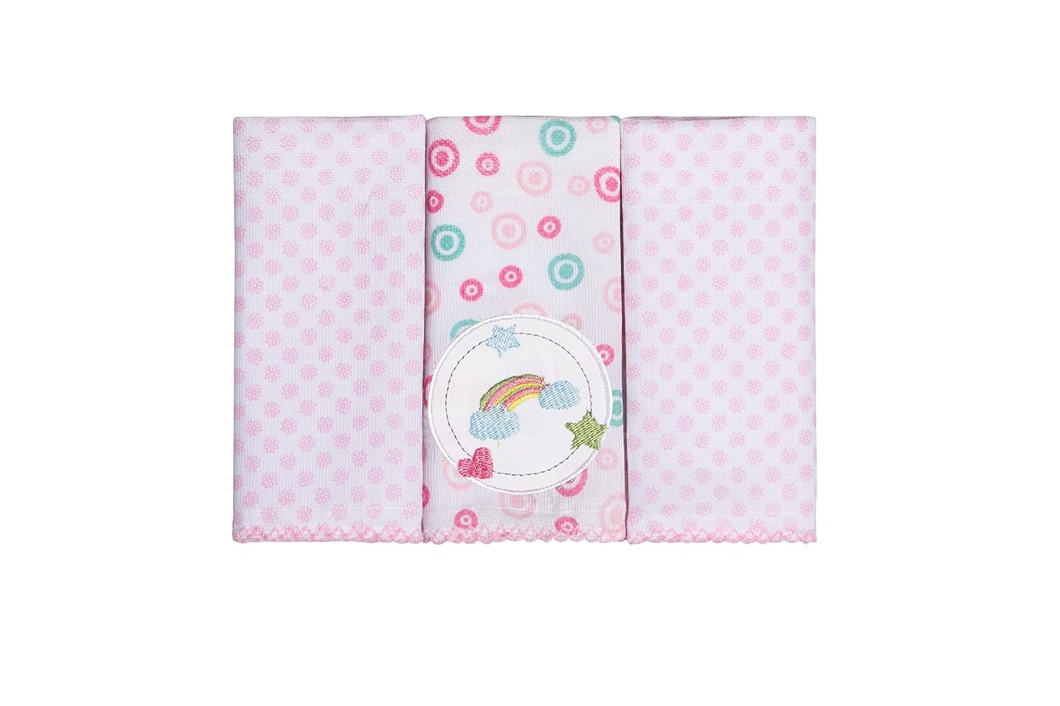 Paninho de Boca Karinho 32x32cm - 3 Unidades | Tecido Fralda 100% Algodão Macio e Absorvente