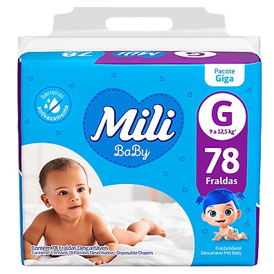 Fralda Mili Baby Giga G: 78 Unidades e Noites Secas!