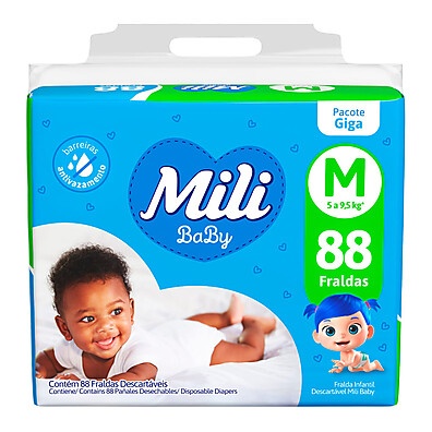 Fralda Mili Baby M Giga: Proteção e Economia!