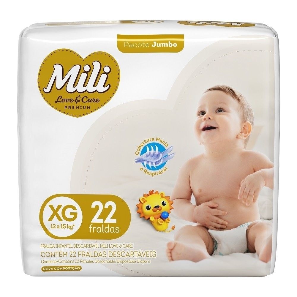 Fralda Mili Love&Care XG: Proteção Imbatível!