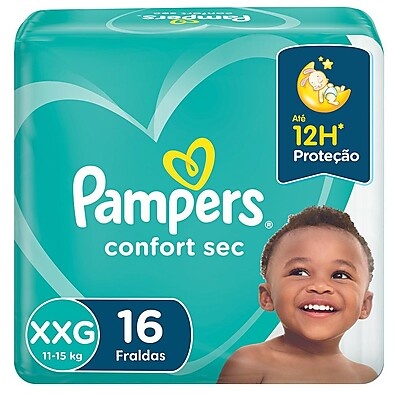 Fralda Pampers Confort Sec XXG: Noites Mais Secas e Confortáveis