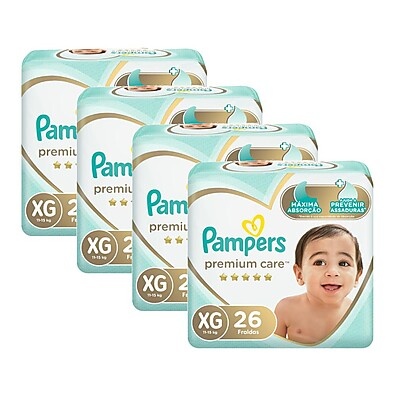 Fralda Pampers Premium Care XG: Até 12h de Sono!