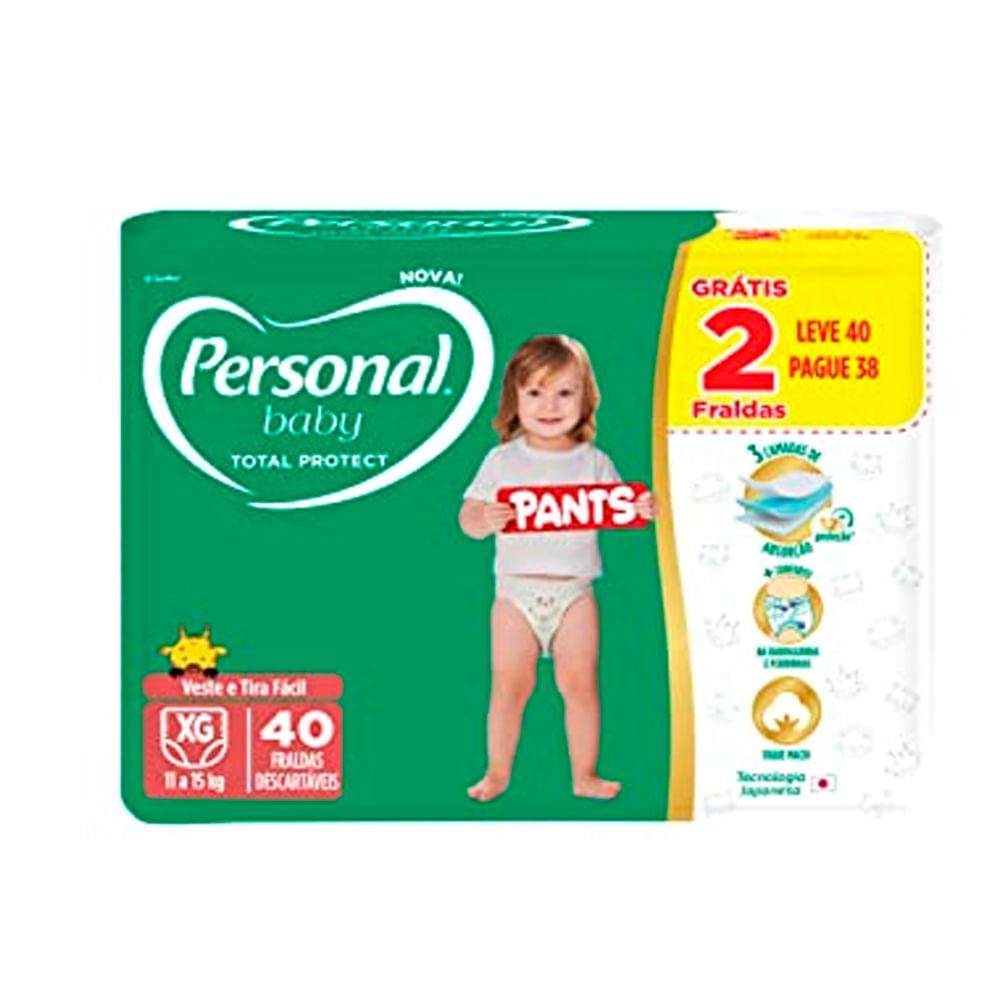 Fralda Pants XG Personal Baby: Proteção Total!