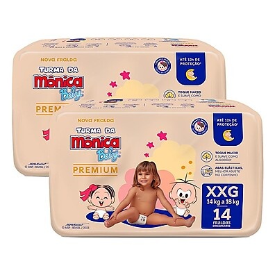 Fralda Turma da Mônica Jumbo XXG: Proteção e Conforto!