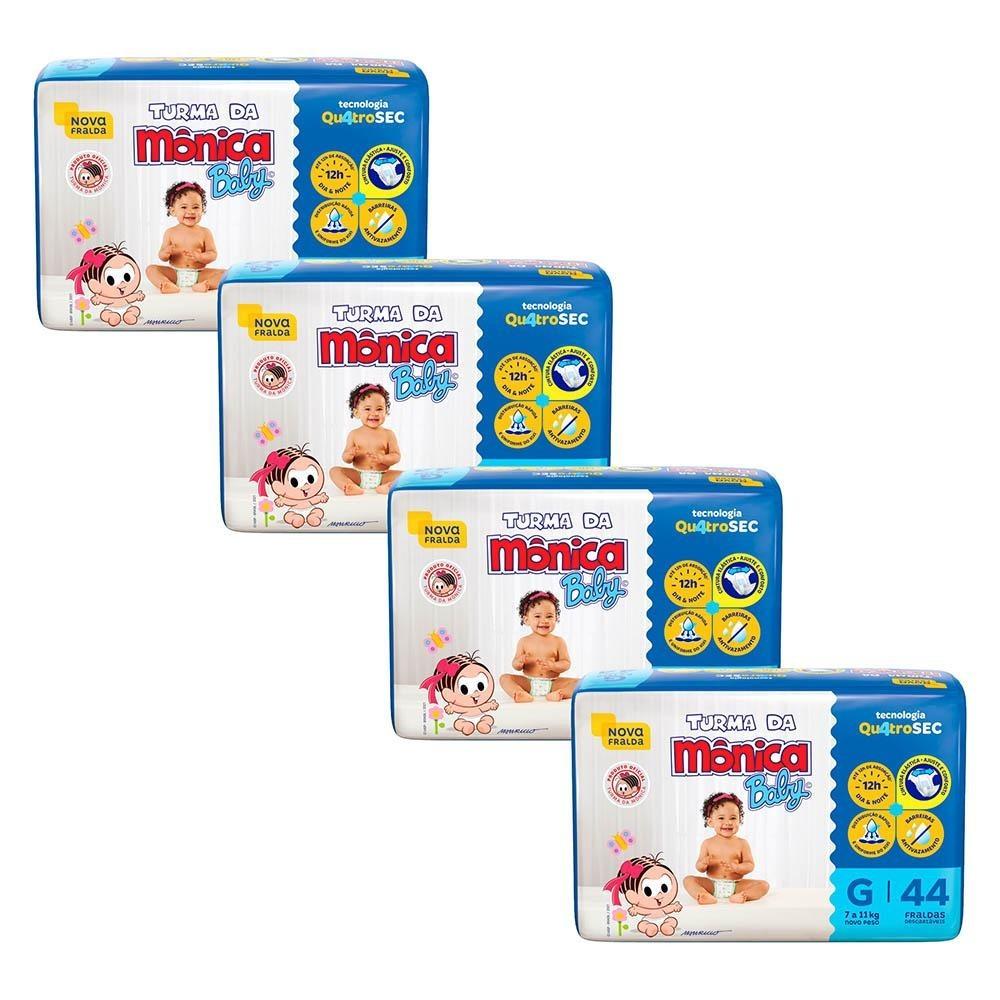 Fralda Turma da Mônica Mega G: Proteção 12h!