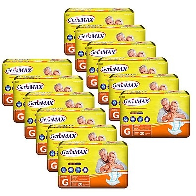 Fraldas Geriatricas Geriamax G: Kit 12 Pacotes + Conforto