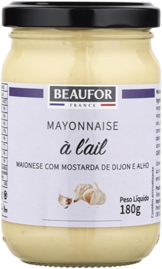 Maionese com Alho e Mostarda Dijon Beaufor Francesa 180g